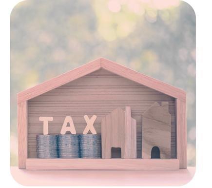 Deceased Estate Inheritance Tax timber toy houses with tax timber text on coin Coleman Advisory